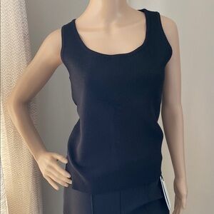 Rachel Zoe Black Sleeveless Knit Top